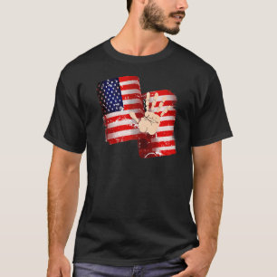 T-shirt Allégeance De Promesse Made Usa 4 juillet Us Fla