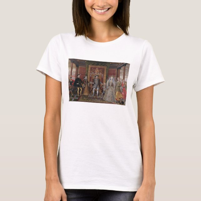 T-shirt Allégorie de la succession Tudor : La famille de (Devant)