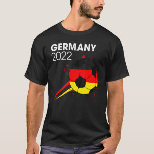 T-shirt Allemagne 2022 Soccer Team Allemand Drapeau Hommes