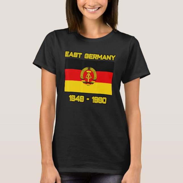 T-shirt Allemagne de l'Est Drapeau Allemagne République dé (Devant)