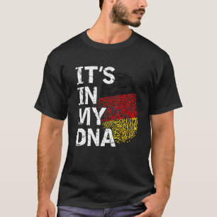 T-shirt Allemagne Drapeau C'est dans mon ADN Racines allem