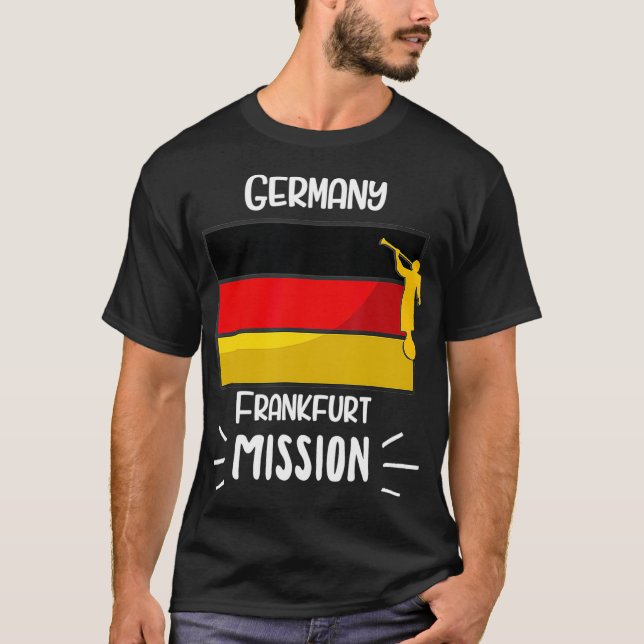 T-shirt Allemagne Frankfurt Mormon LDS Mission Missionnair (Devant)