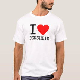 T-shirt Allemagne I love Bensheim