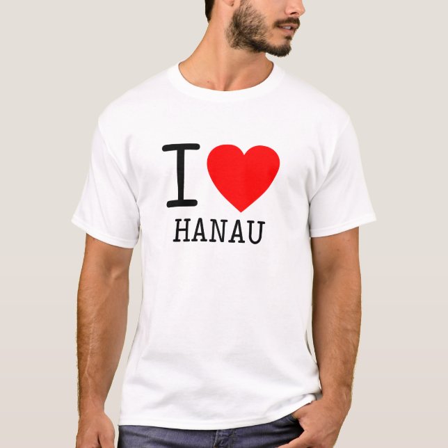 T-shirt Allemagne I love Hanau (Devant)