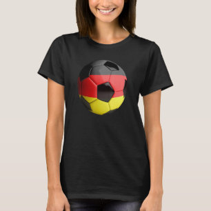 T-shirt Allemagne Pavillon Football balle de football