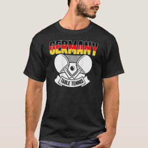 T-shirt Allemagne Table Tennis Support allemand Ping Pong 