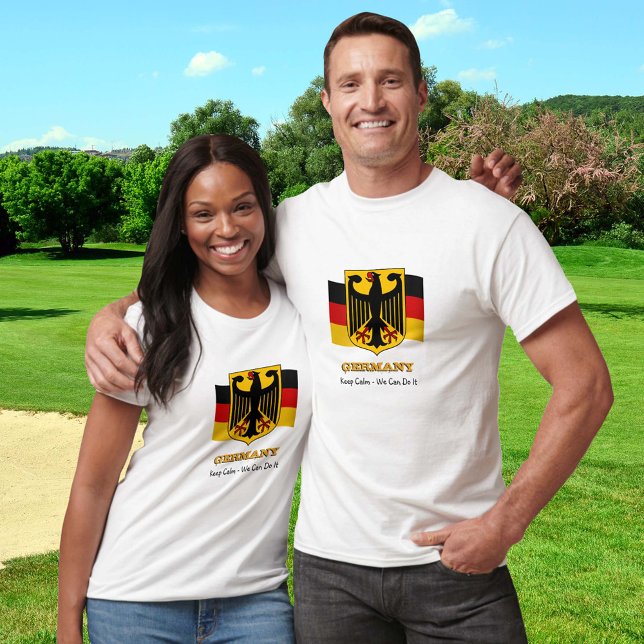 T-shirt Allemagne Tshirt, Gardez Le Calme, Drapeau alleman (Créateur téléchargé)