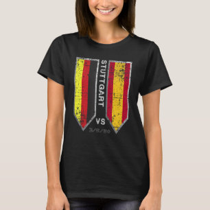 T-shirt Allemagne Vs Espagne Fan Football Jeu Stuttgart Ou