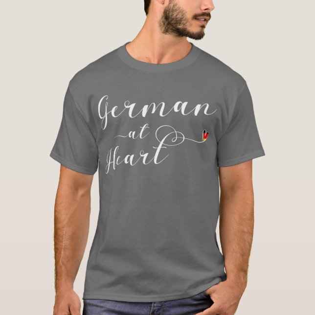 T-shirt Allemand Au Coeur, Allemagne (Devant)