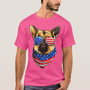 T-shirt Allemand Berger drapeau américain s, juillet Quatr