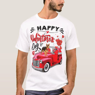 T-shirt Allemand Berger Rouge Camion Heureuse Sainte-Valen