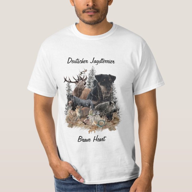 T-Shirt allemand de chasse Terrier (Jagdterrier) (Devant)