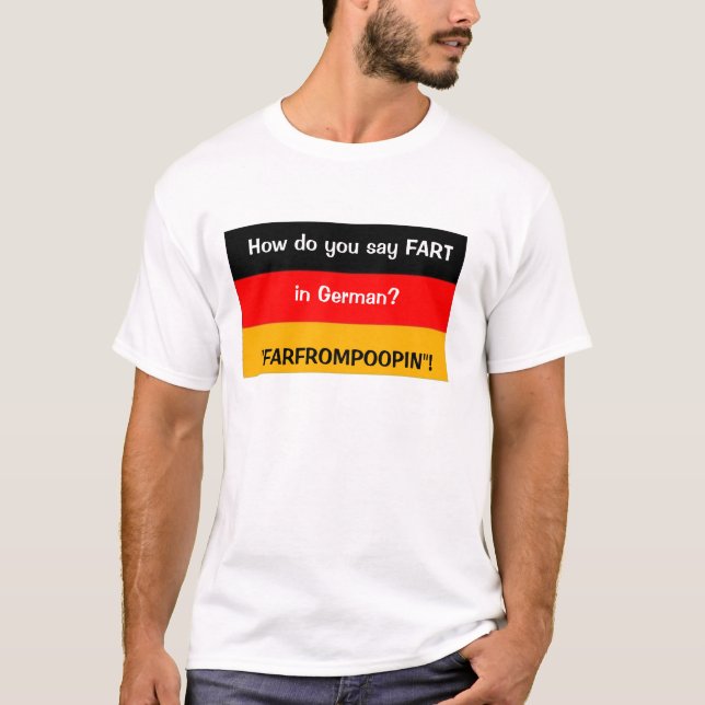 T-shirt allemand de pet (Devant)