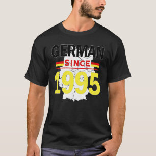 T-shirt Allemand Depuis 1995 Patrimoine Germay Drapeau Fie