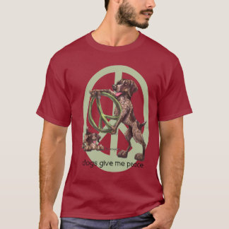 T-shirt allemand d'indicateur aux cheveux courts