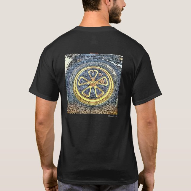 T-shirt allemand iconique de voiture de sport du (Dos)