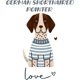 T-shirt Allemand Pointeur court amour
