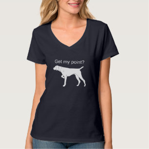 T-shirt Allemand Pointeur Raccourci Amusant Chien