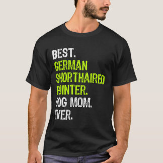 T-shirt Allemand Pointeur Raccourci Chien Maman Drôle Chie