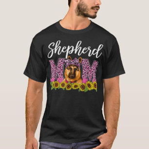 T-shirt Allemand Shephard Maman Leopard Meilleur Allemand