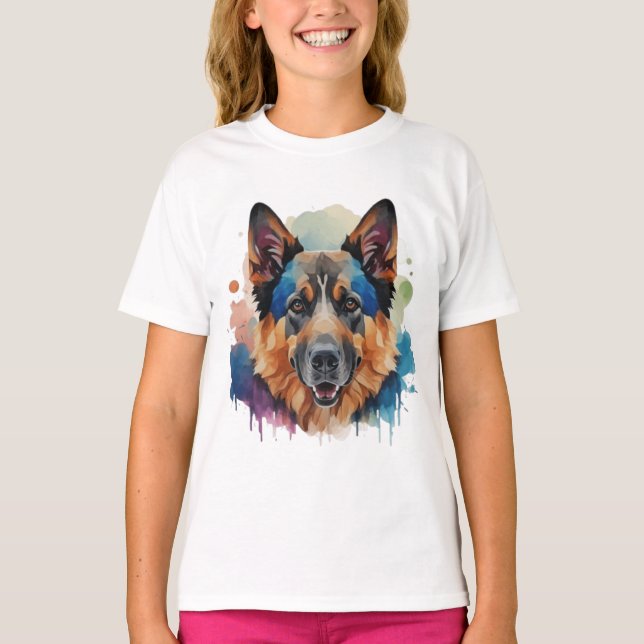T-shirt Allemand Shepherd'idées cadeaux de chien (Devant)