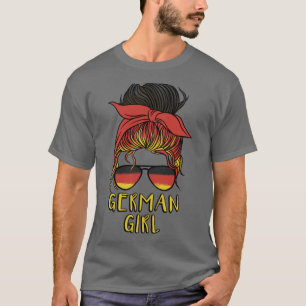 T-shirt Allemande fille allemande football Deutschland