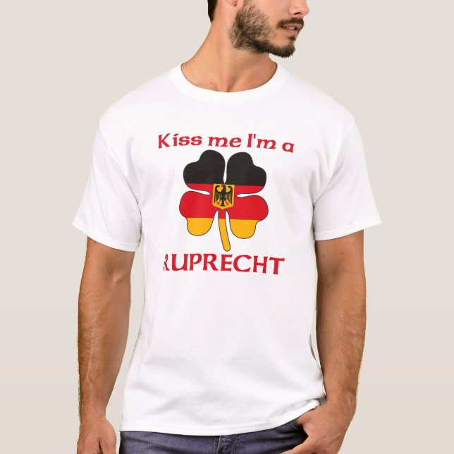 T-shirt Allemands personnalisés m'embrassent que je suis (Devant)