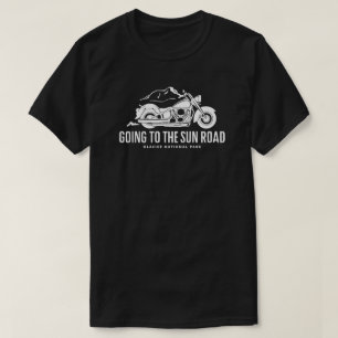 T-shirt Aller À La Moto Sun Road Montana