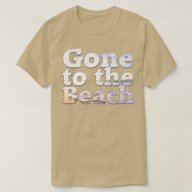 T-shirt Aller à la plage (Design devant)