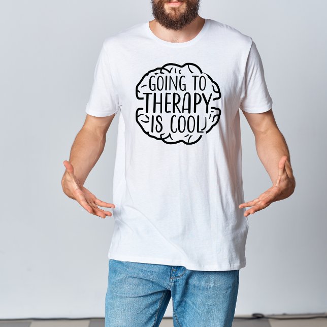 T-shirt Aller à la thérapie, la santé mentale légère (Créateur téléchargé)