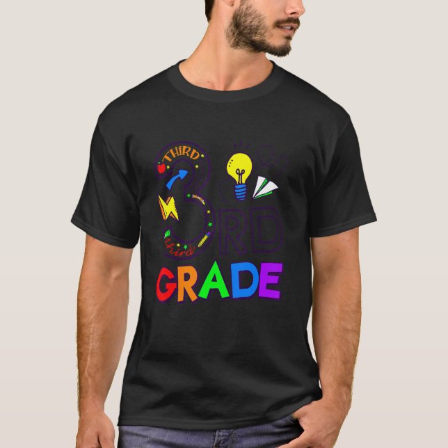 T-shirt Aller À L'Équipe D'Enseignants De 3E Année Et À La (Devant)