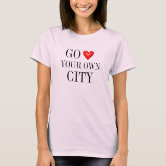 T-shirt aller au coeur de votre propre ville