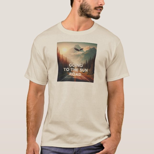 T-shirt Aller Au Sun Road Montana Eagle (Devant)