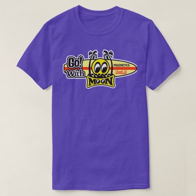 T-shirt aller avec les yeux de la lune horiz mooneyes (Design devant)