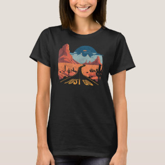 T-shirt Aller Conduire Aventure Wanderlust Desert Journe