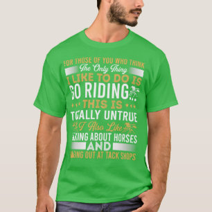 T-shirt Aller équitation cheval Drôle cadeaux
