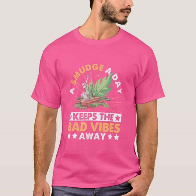 T-shirt Aller Smudge Yourself Spirituelle Witchcraft Médit (Devant)