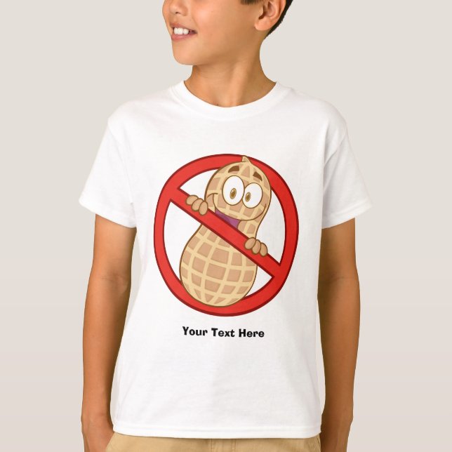 T-shirt Allergie 2 d'arachide (personnalisable) (Devant)