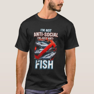 T-shirt Allergie aux poissons Je suis juste anti-poisson