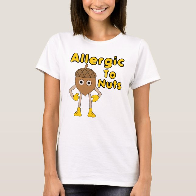 T-shirt Allergique aux noix (Devant)