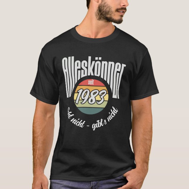 T-shirt Alleskönner Since 1983  Vintage (Devant)