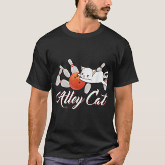 T-shirt Alley Cat Bowling Shirt Funny Bowler Bowler Bowlin