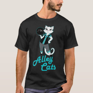 T-shirt Alley Cats Bowling Team Ladies Backside Print