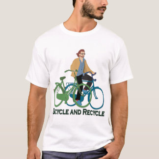 T-shirt Allez à vélo et réutilisez