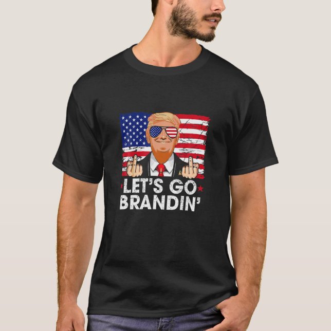 T-shirt Allez Brandin' Drôle Anti Joe Biden Costume (Devant)