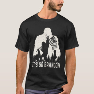T-shirt Allez Brandon Camping Bigfoot Rock Et Roulez-nous