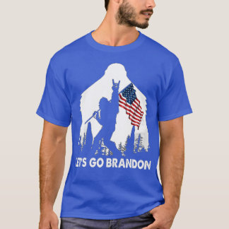 T-shirt Allez Brandon Camping Bigfoot Rock Et Roulez-nous 