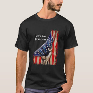 T-shirt Allez Brandon Conservateur USA Drapeau Cadeau S