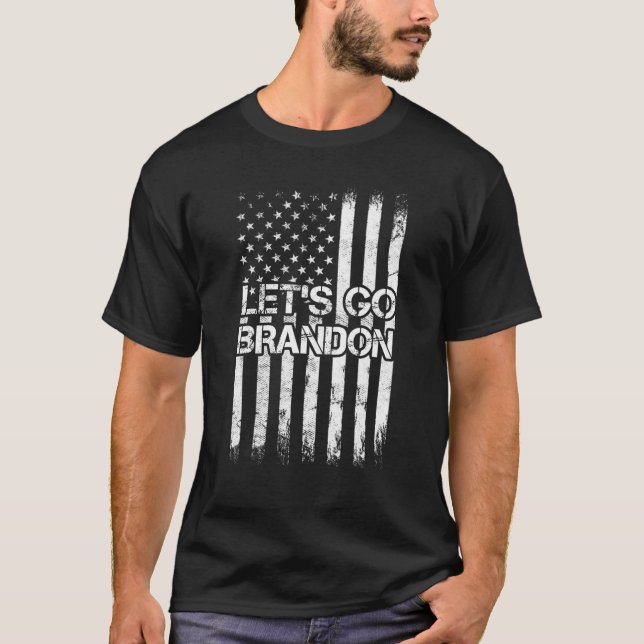 T-shirt Allez Brandon Joe Biden Chant Impeach Biden USA (Devant)