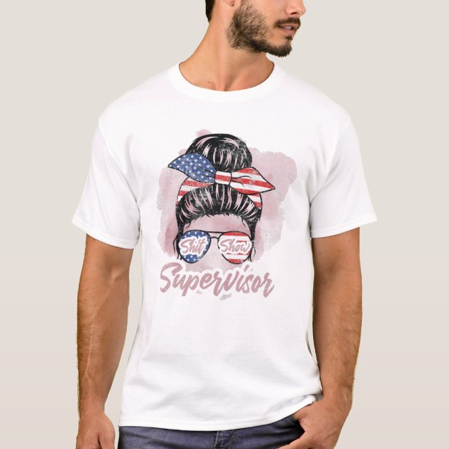 T-shirt Allez Brandon Messy Bun Cheveux (Devant)